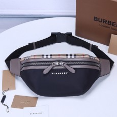 버버리 미디엄 빈티지체크 블랙 쏘니 범 백