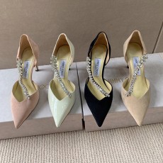 지미추  크리스탈 발레 펌프스 BEE100