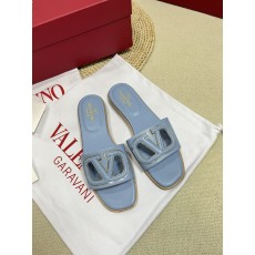발렌티노 V로고 컷아웃 레더 뮬