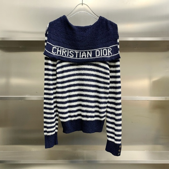디올 세일러 칼라 & 보우 Dior 마리니에르 스웨터
